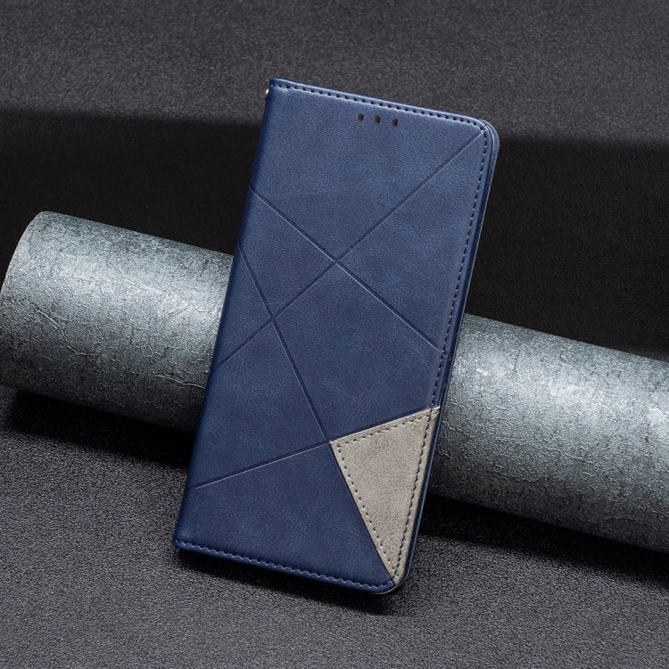 For Xiaomi Redmi A3 Rhombus Texture Magnetic Leather Phone Case(Blue) - Xiaomi Cases by PMC Jewellery | Online Shopping South Africa | PMC Jewellery | Buy Now Pay Later Mobicred