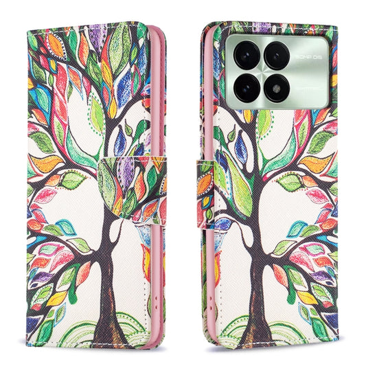 For Xiaomi Redmi K70 / K70 Pro Colored Drawing Pattern Leather Phone Case(Tree Life) - K70 Pro Cases by PMC Jewellery | Online Shopping South Africa | PMC Jewellery | Buy Now Pay Later Mobicred