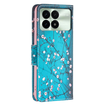 For Xiaomi Redmi K70 / K70 Pro Colored Drawing Pattern Leather Phone Case(Plum Blossom) - K70 Pro Cases by PMC Jewellery | Online Shopping South Africa | PMC Jewellery | Buy Now Pay Later Mobicred