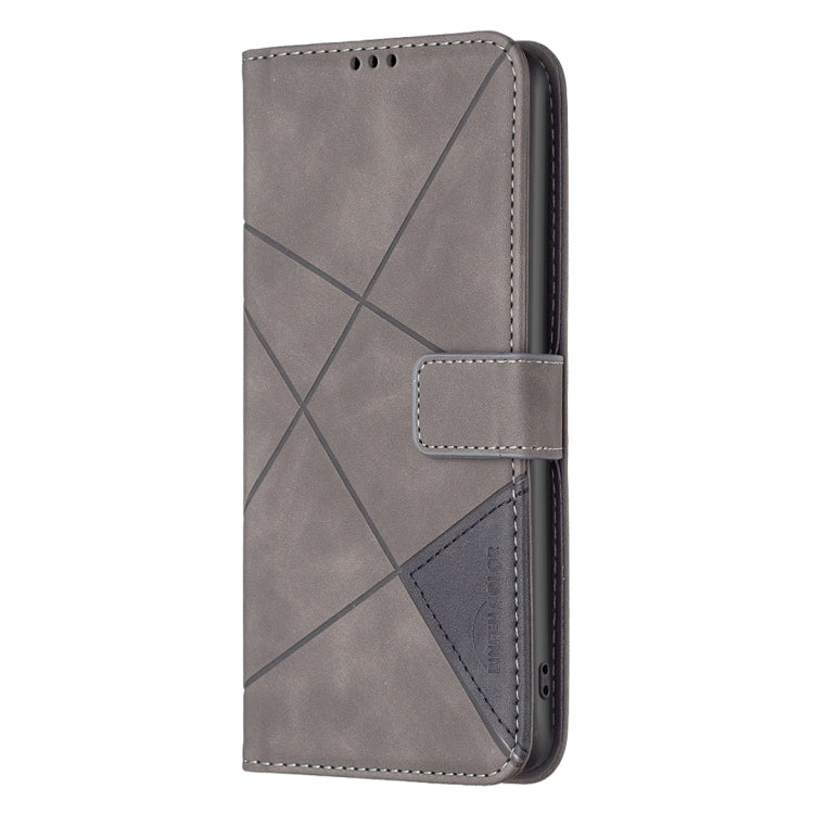 For Google Pixel 9 Pro Magnetic Buckle Rhombus Texture Leather Phone Case(Grey) - Google Cases by PMC Jewellery | Online Shopping South Africa | PMC Jewellery | Buy Now Pay Later Mobicred