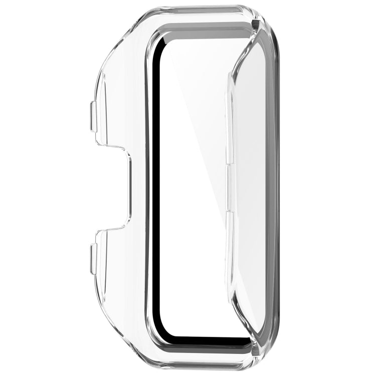 For Huawei Band 10 / 9 / 8 PC + Tempered Film Integrated Protective Watch Case(Transparent White) - Watch Cases by PMC TechLife | Online Shopping South Africa | PMC TechLife | Buy Now Pay Later Mobicred
