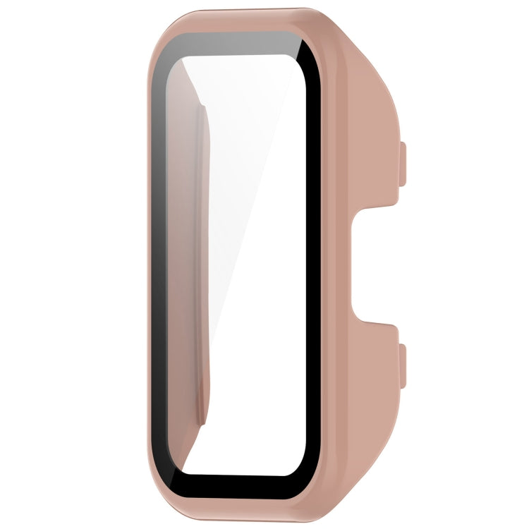 For Huawei Band 10 / 9 / 8 PC + Tempered Film Integrated Protective Watch Case(Pink) - Watch Cases by PMC TechLife | Online Shopping South Africa | PMC TechLife | Buy Now Pay Later Mobicred