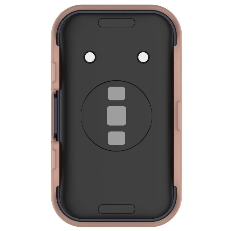For Huawei Band 10 / 9 / 8 PC + Tempered Film Integrated Protective Watch Case(Pink) - Watch Cases by PMC TechLife | Online Shopping South Africa | PMC TechLife | Buy Now Pay Later Mobicred