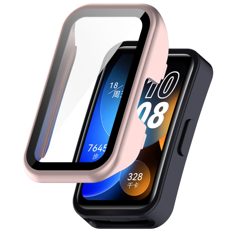 For Huawei Band 10 / 9 / 8 PC + Tempered Film Integrated Protective Watch Case(Matte Powder) - free shipping - PMC TechLife - Order now!
