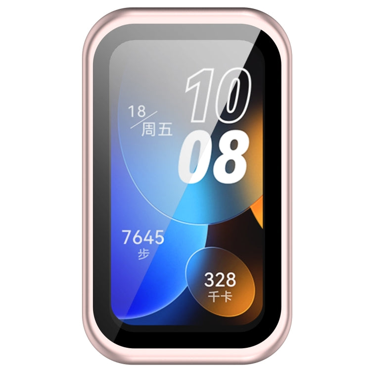 For Huawei Band 10 / 9 / 8 PC + Tempered Film Integrated Protective Watch Case(Matte Powder) - free shipping - PMC TechLife - Order now!