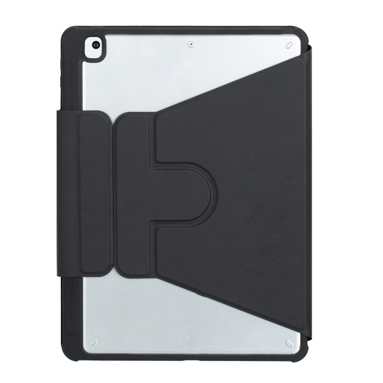 For iPad 11 2025 / 10th Gen 10.9 2022 F10B-A 360 Rotation Acrylic Transparent Bluetooth Keyboard Leather Case With Touch Control(Black) - free shipping - PMC TechLife - Order now!