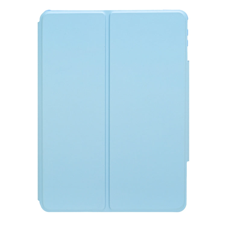 For iPad 10th Gen 10.9 2022 F10B-A 360 Rotation Acrylic Transparent Bluetooth Keyboard Leather Case With Touch Control(Blue) - Universal by PMC TechLife | Online Shopping South Africa | PMC TechLife