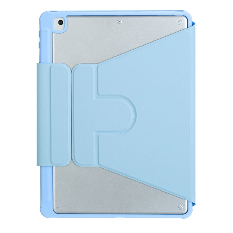 For iPad 10th Gen 10.9 2022 F10B-A 360 Rotation Acrylic Transparent Bluetooth Keyboard Leather Case With Touch Control(Blue) - Universal by PMC TechLife | Online Shopping South Africa | PMC TechLife