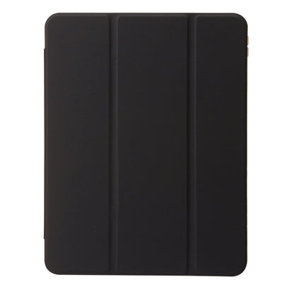 For iPad Air 11 2024 Clear Acrylic 3-Fold Leather Tablet Case(Black) - iPad Air 11 2024 Cases by PMC Jewellery | Online Shopping South Africa | PMC Jewellery | Buy Now Pay Later Mobicred