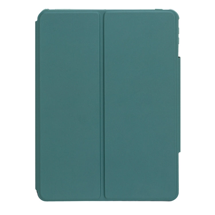 For iPad 10th Gen 10.9 2022 F10B-AS 360 Rotation Acrylic Transparent Bluetooth Keyboard Leather Case With Touch Control / Backlight(Green) - Universal by PMC TechLife | Online Shopping South Africa | PMC TechLife