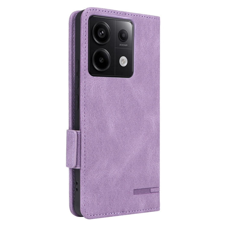 For Xiaomi Redmi Note 13 Pro 5G Magnetic Clasp Leather Phone Case(Purple) - Note 13 Pro Cases by PMC Jewellery | Online Shopping South Africa | PMC Jewellery | Buy Now Pay Later Mobicred