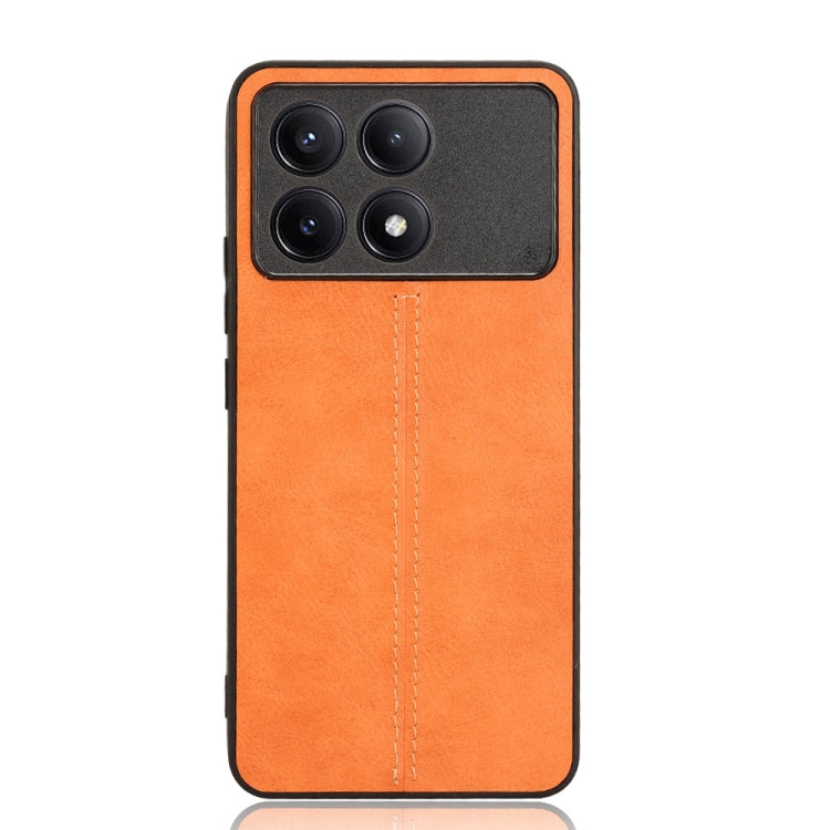 For Xiaomi Redmi K70 / K70 Pro Sewing Cow Pattern Skin PC + PU + TPU Phone Case(Orange) - K70 Pro Cases by PMC Jewellery | Online Shopping South Africa | PMC Jewellery | Buy Now Pay Later Mobicred