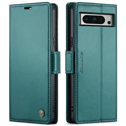 For Google Pixel 8 Pro CaseMe 023 Butterfly Buckle Litchi Texture RFID Anti-theft Leather Phone Case(Pearly Blue) - Google Cases by CaseMe | Online Shopping South Africa | PMC Jewellery | Buy Now Pay Later Mobicred