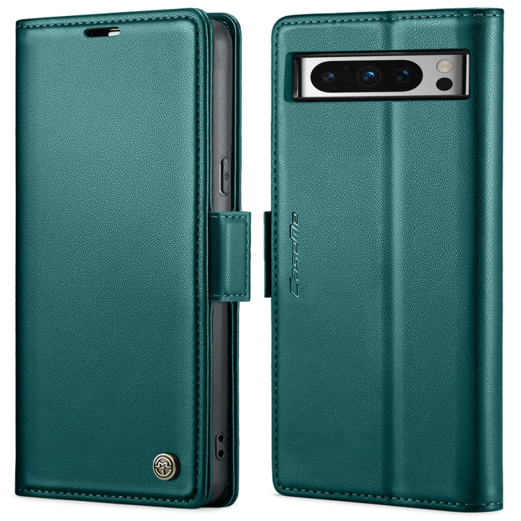 For Google Pixel 8 Pro CaseMe 023 Butterfly Buckle Litchi Texture RFID Anti-theft Leather Phone Case(Pearly Blue) - Google Cases by CaseMe | Online Shopping South Africa | PMC Jewellery | Buy Now Pay Later Mobicred