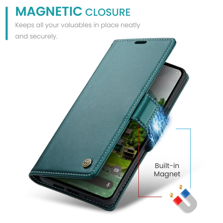 For Google Pixel 9 Pro XL CaseMe 023 Butterfly Buckle Litchi Texture RFID Anti-theft Leather Phone Case(Pearly Blue) - Google Cases by CaseMe | Online Shopping South Africa | PMC Jewellery | Buy Now Pay Later Mobicred