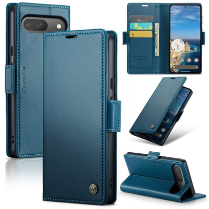 For Google Pixel 9 / 9 Pro CaseMe 023 Butterfly Buckle Litchi Texture RFID Anti-theft Leather Phone Case(Blue) - Google Cases by CaseMe | Online Shopping South Africa | PMC Jewellery | Buy Now Pay Later Mobicred