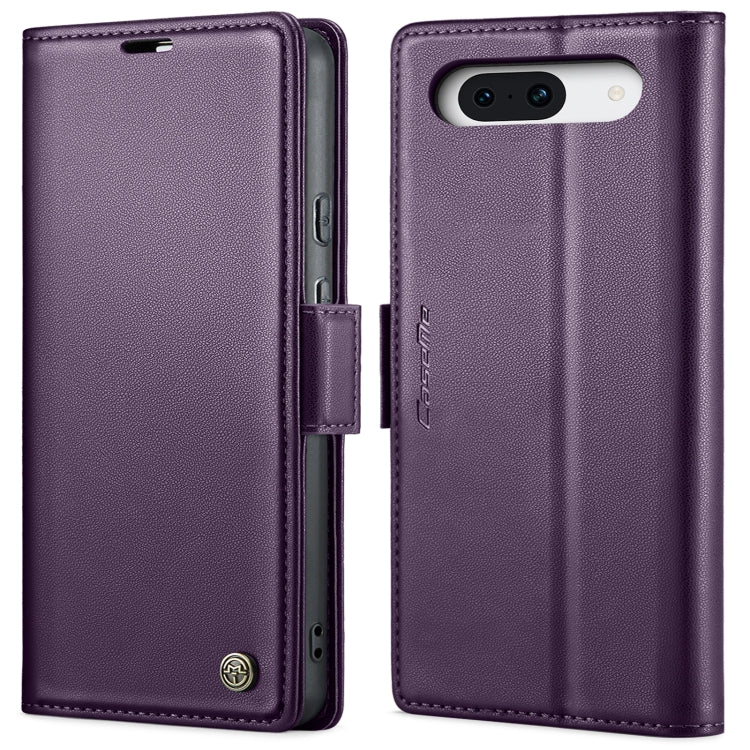 For Google Pixel 9 / 9 Pro CaseMe 023 Butterfly Buckle Litchi Texture RFID Anti-theft Leather Phone Case(Pearly Purple) - Google Cases by CaseMe | Online Shopping South Africa | PMC TechLife | Buy Now Pay Later Mobicred