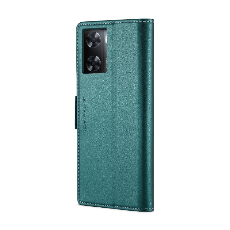 For OPPO A77s CaseMe 023 Butterfly Buckle Litchi Texture RFID Anti-theft Leather Phone Case(Pearly Blue) - OPPO Cases by CaseMe | Online Shopping South Africa | PMC Jewellery | Buy Now Pay Later Mobicred