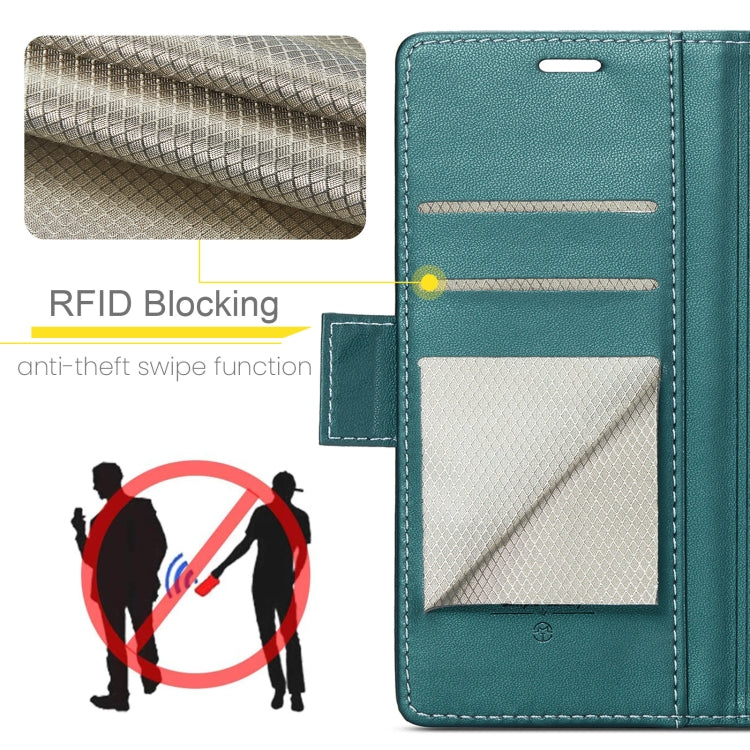 For OPPO A78 4G CaseMe 023 Butterfly Buckle Litchi Texture RFID Anti-theft Leather Phone Case(Pearly Blue) - OPPO Cases by CaseMe | Online Shopping South Africa | PMC Jewellery | Buy Now Pay Later Mobicred