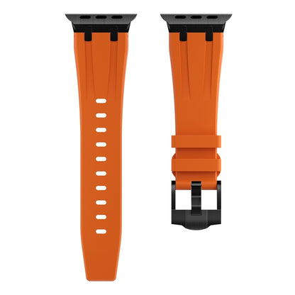 AP Silicone Watch Band For Apple Watch SE 2023 40mm(Black Orange) - Watch Bands by PMC Jewellery | Online Shopping South Africa | PMC Jewellery