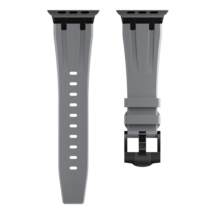 AP Silicone Watch Band For Apple Watch SE 2023 40mm(Black Grey) - Watch Bands by PMC Jewellery | Online Shopping South Africa | PMC Jewellery