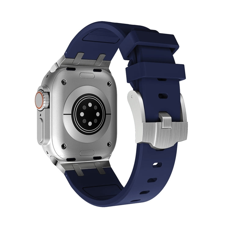AP Silicone Watch Band For Apple Watch Series 10 46mm(Silver Blue) - free shipping - PMC TechLife - Order now!