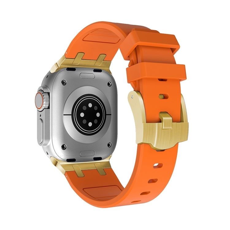 AP Silicone Watch Band For Apple Watch Series 10 46mm(Gold Orange) - free shipping - PMC TechLife - Order now!