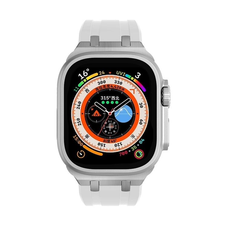 AP Silicone Watch Band For Apple Watch Series 10 46mm(Silver White) - free shipping - PMC TechLife - Order now!