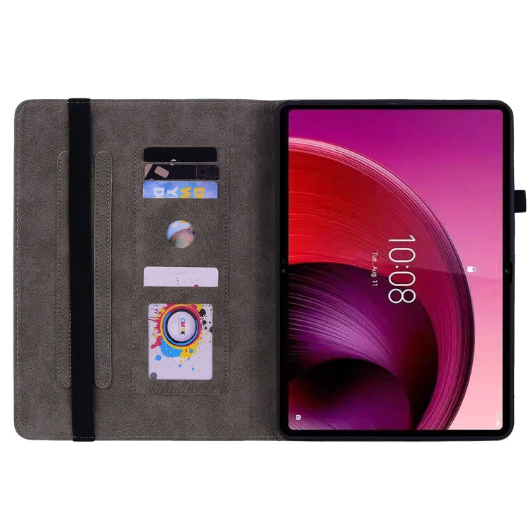 For Lenovo Tab M11/Xiaoxin Pad 11 2024 Butterfly Rose Embossed Leather Tablet Case(Purple) - Lenovo by PMC TechLife | Online Shopping South Africa | PMC TechLife | Buy Now Pay Later Mobicred