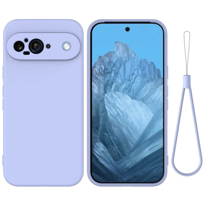 For Google Pixel 9 Pure Color Liquid Silicone Shockproof Phone Case(Purple) - Google Cases by PMC Jewellery | Online Shopping South Africa | PMC Jewellery | Buy Now Pay Later Mobicred