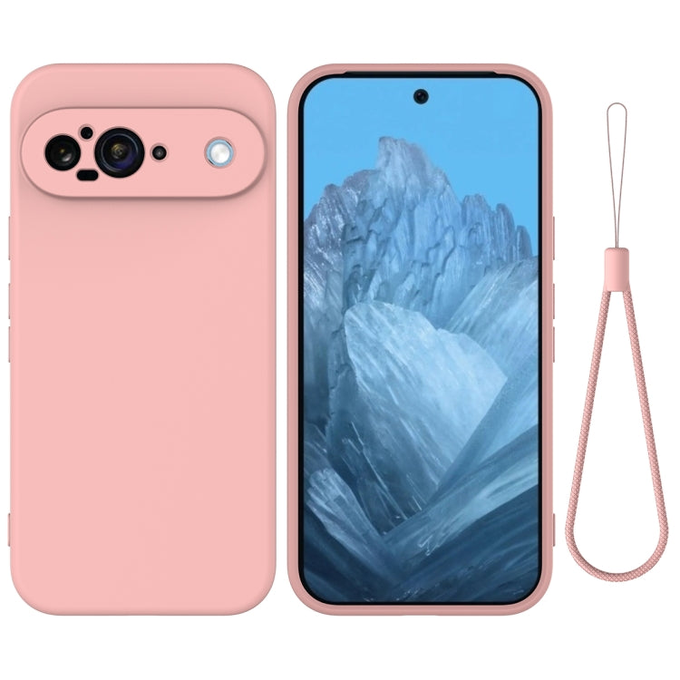 For Google Pixel 9 Pure Color Liquid Silicone Shockproof Phone Case(Pink) - Google Cases by PMC Jewellery | Online Shopping South Africa | PMC Jewellery | Buy Now Pay Later Mobicred