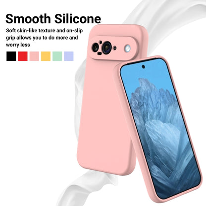 For Google Pixel 9 Pure Color Liquid Silicone Shockproof Phone Case(Pink) - Google Cases by PMC Jewellery | Online Shopping South Africa | PMC Jewellery | Buy Now Pay Later Mobicred