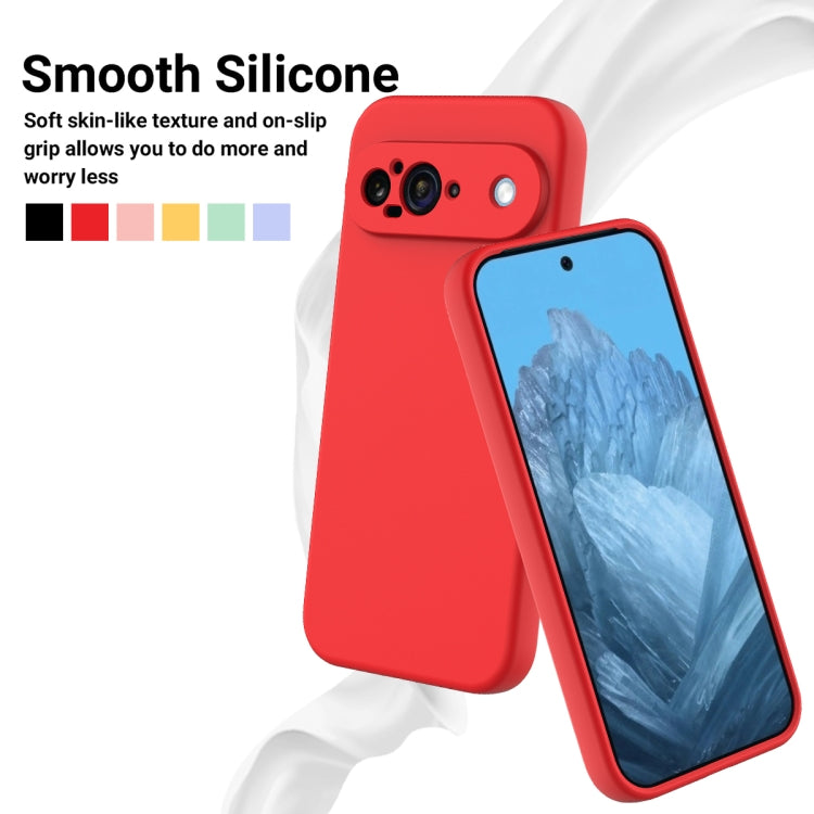 For Google Pixel 9 Pure Color Liquid Silicone Shockproof Phone Case(Red) - Google Cases by PMC Jewellery | Online Shopping South Africa | PMC Jewellery | Buy Now Pay Later Mobicred