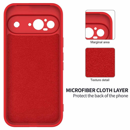 For Google Pixel 9 Pure Color Liquid Silicone Shockproof Phone Case(Red) - Google Cases by PMC Jewellery | Online Shopping South Africa | PMC Jewellery | Buy Now Pay Later Mobicred