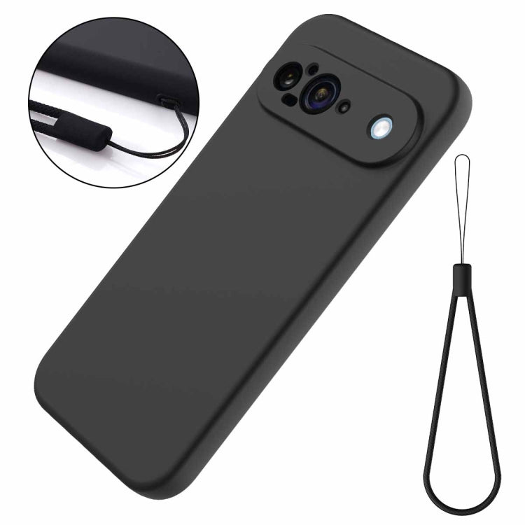 For Google Pixel 9 Pure Color Liquid Silicone Shockproof Phone Case(Black) - Google Cases by PMC Jewellery | Online Shopping South Africa | PMC Jewellery | Buy Now Pay Later Mobicred