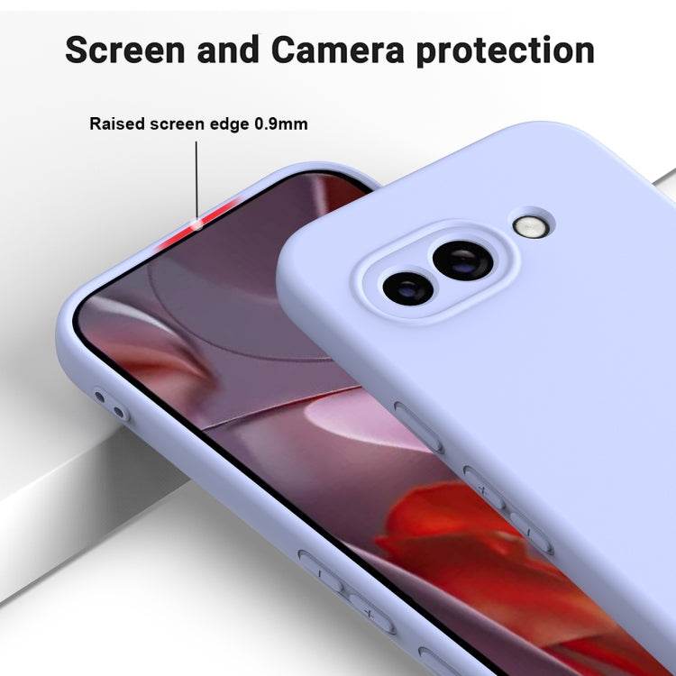 For Google Pixel 9a Pure Color Liquid Silicone Shockproof Phone Case(Purple) - free shipping - PMC TechLife - Order now!