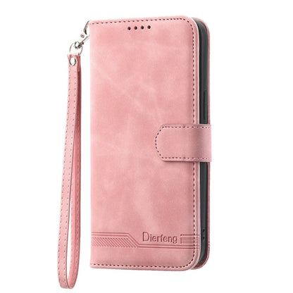 For Xiaomi 14 Dierfeng Dream Line TPU + PU Leather Phone Case(Pink) - 14 Cases by PMC Jewellery | Online Shopping South Africa | PMC Jewellery | Buy Now Pay Later Mobicred