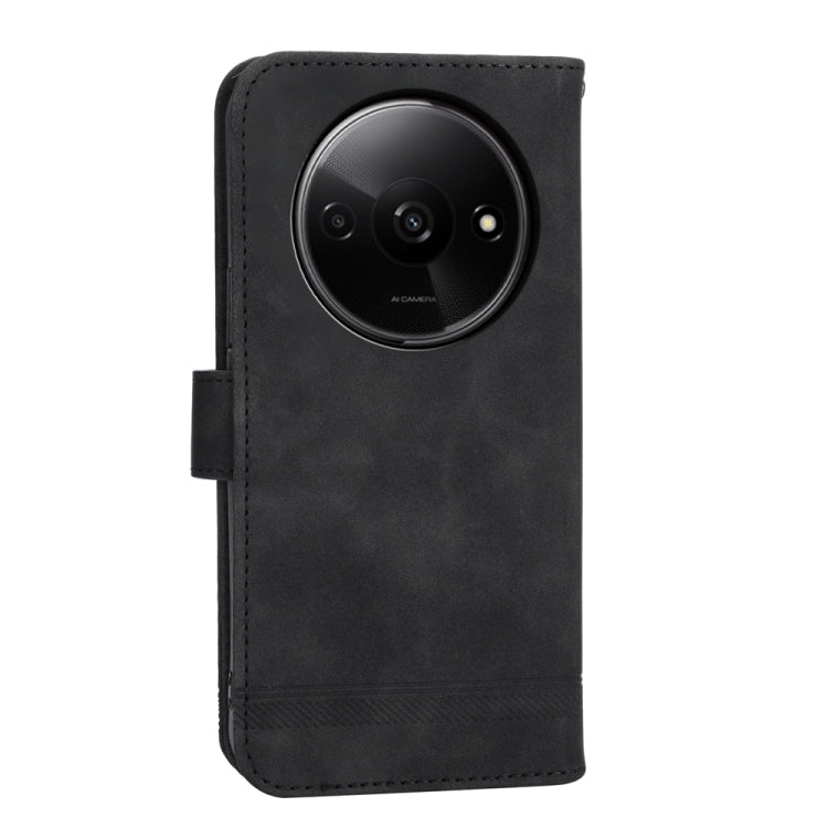 For Xiaomi Redmi A3 Dierfeng Dream Line TPU + PU Leather Phone Case(Black) - Xiaomi Cases by PMC Jewellery | Online Shopping South Africa | PMC Jewellery | Buy Now Pay Later Mobicred