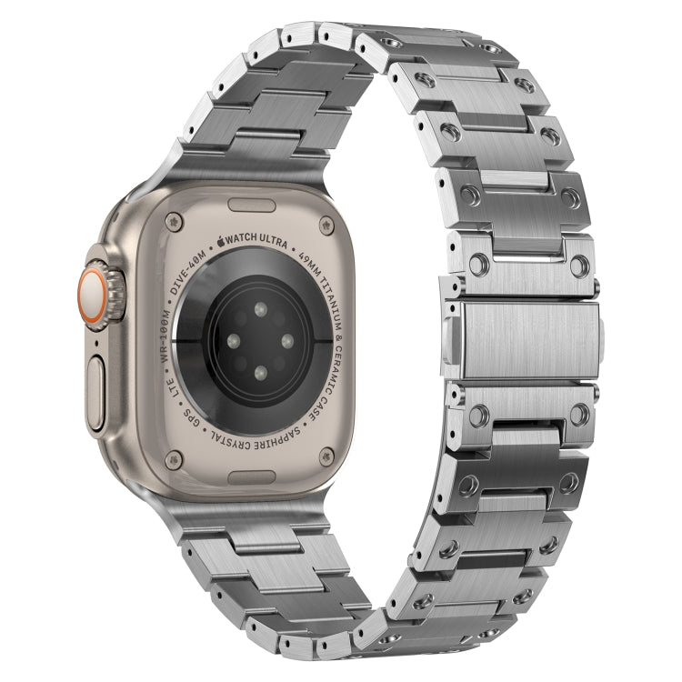 Double Rows Metal Watch Band For Apple Watch Ultra 2 49mm(Silver) - free shipping - PMC TechLife - Order now!
