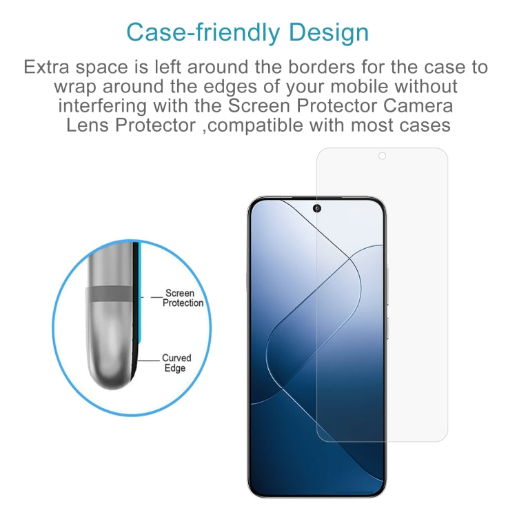 For Xiaomi 14 10pcs 0.26mm 9H 2.5D Tempered Glass Film - 14 Tempered Glass by PMC TechLife | Online Shopping South Africa | PMC TechLife