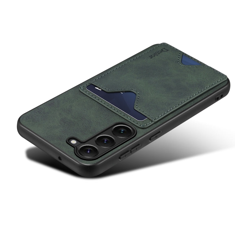 For Samsung Galaxy S24 5G Denior PU Back Cover Card Slot Holder Phone Case(Green) - free shipping - PMC Jewellery - Order now!