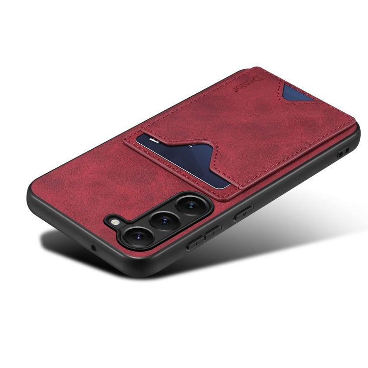 For Samsung Galaxy S24+ 5G Denior PU Back Cover Card Slot Holder Phone Case(Red) - free shipping - PMC Jewellery - Order now!