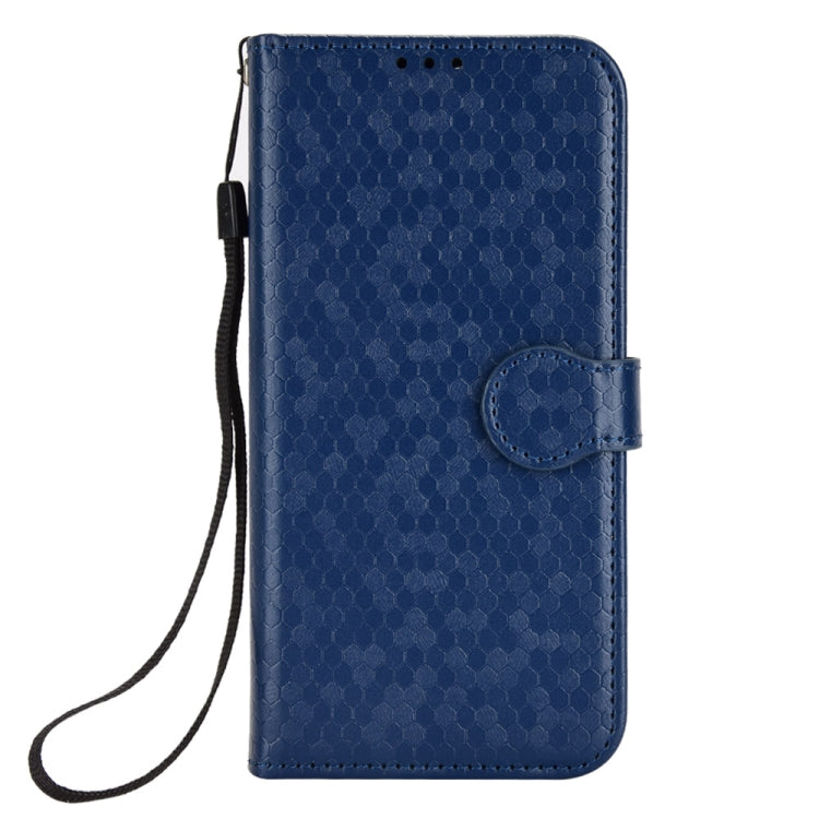 For Google Pixel 9 Pro Honeycomb Dot Texture Leather Phone Case(Blue) - Google Cases by PMC Jewellery | Online Shopping South Africa | PMC Jewellery | Buy Now Pay Later Mobicred