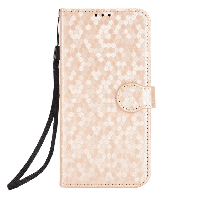 For Google Pixel 9 Honeycomb Dot Texture Leather Phone Case(Gold) - Google Cases by PMC Jewellery | Online Shopping South Africa | PMC Jewellery | Buy Now Pay Later Mobicred