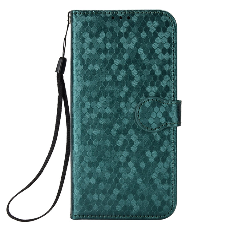 For Google Pixel 9 Honeycomb Dot Texture Leather Phone Case(Green) - Google Cases by PMC Jewellery | Online Shopping South Africa | PMC Jewellery | Buy Now Pay Later Mobicred