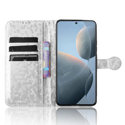 For Xiaomi Redmi K70 5G / K70 Pro 5G Honeycomb Dot Texture Leather Phone Case(Silver) - K70 Pro Cases by PMC Jewellery | Online Shopping South Africa | PMC Jewellery | Buy Now Pay Later Mobicred