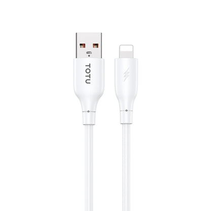 TOTU CB-3 Series USB to 8 Pin Fast Charge Data Cable, Length:1m(White) - Normal Style Cable by TOTUDESIGN | Online Shopping South Africa | PMC Jewellery | Buy Now Pay Later Mobicred