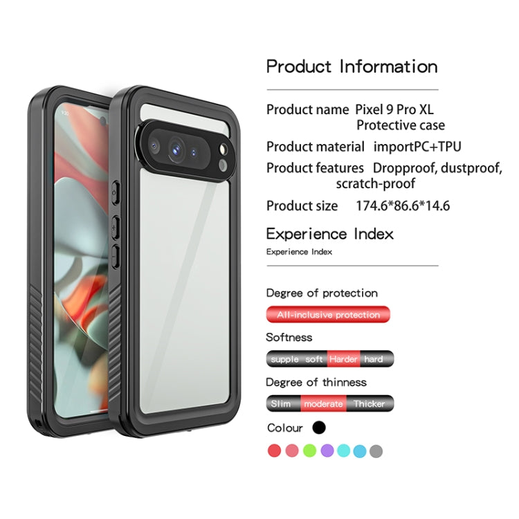 For Google Pixel 9 Pro XL RedPepper Shockproof IP68 Waterproof PC + TPU Protective Case(Black) - Google Cases by RedPepper | Online Shopping South Africa | PMC Jewellery | Buy Now Pay Later Mobicred