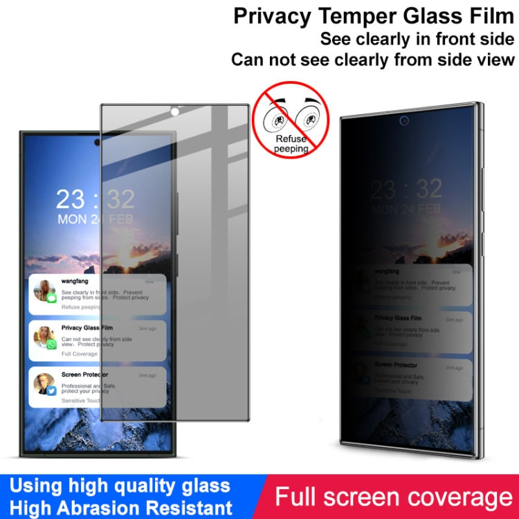 For Samsung Galaxy S24 Ultra 5G imak HD Full Screen Anti-spy Tempered Glass Protective Film - Galaxy S24 Ultra 5G Tempered Glass by imak | Online Shopping South Africa | PMC Jewellery