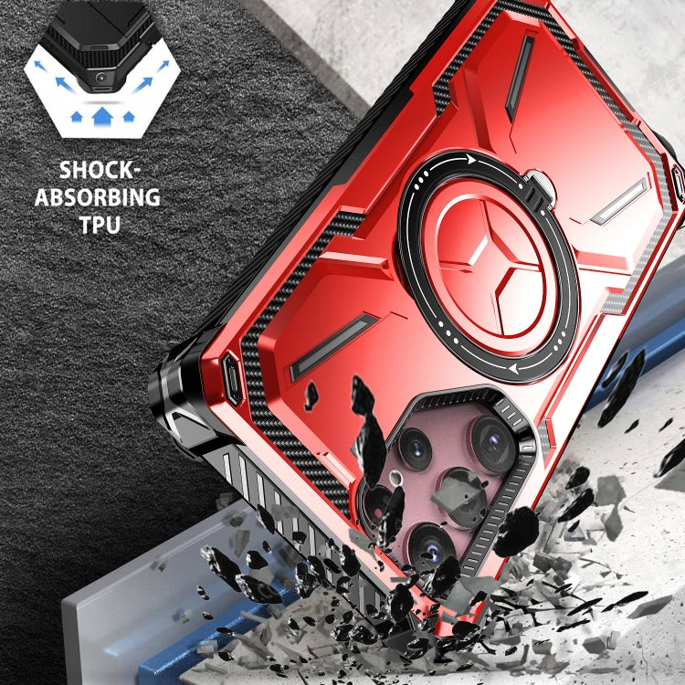 For Samsung Galaxy S23 Ultra 5G Armor Series Holder Phone Case with Back Clip(Blue) - free shipping - PMC TechLife - Order now!